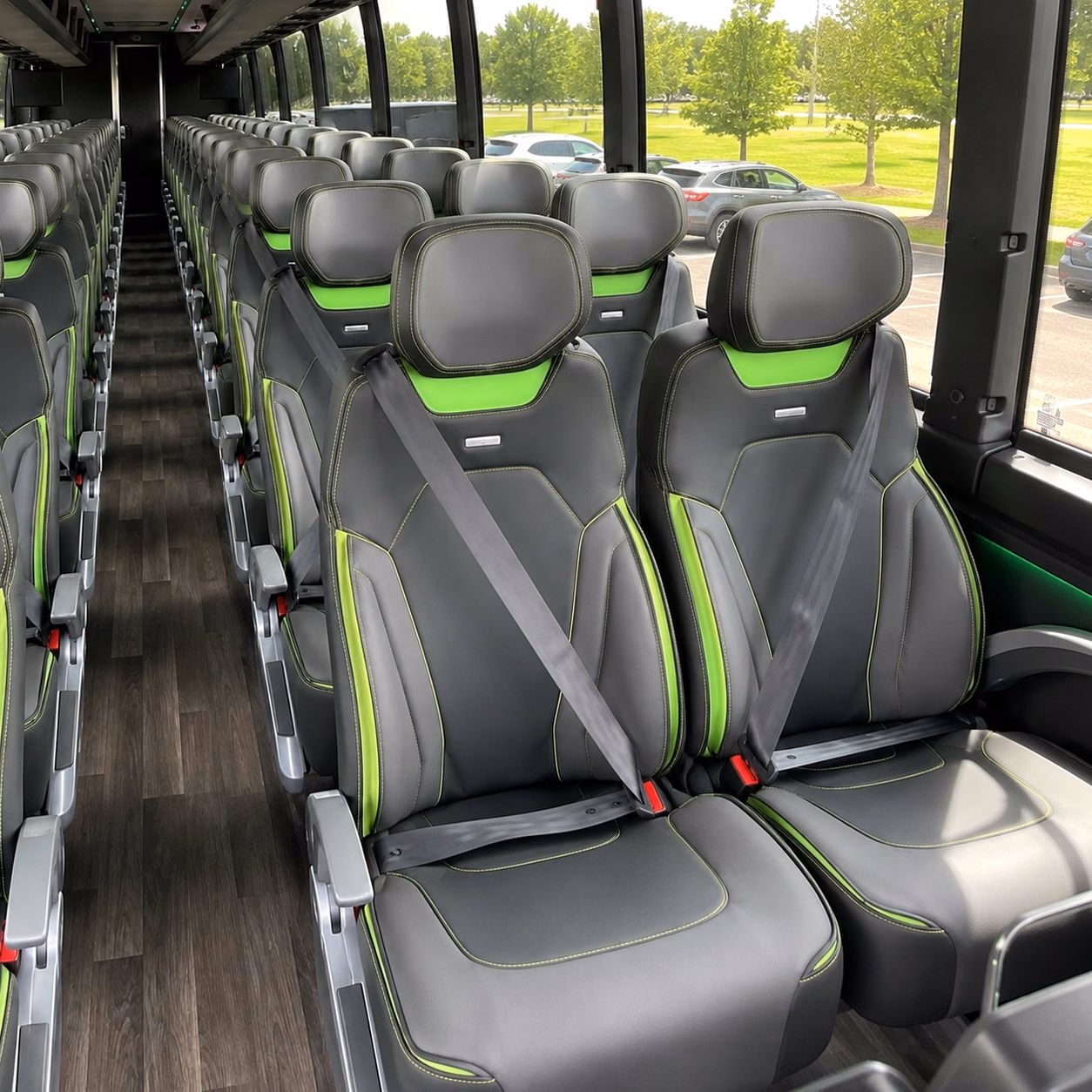 manchester charter bus interior